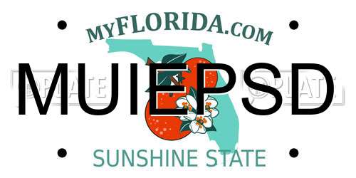 MUIEPSD Florida License Plate