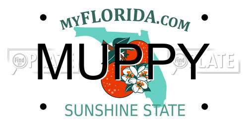 MUPPY Florida License Plate