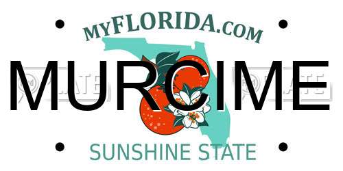 MURCIME Florida License Plate