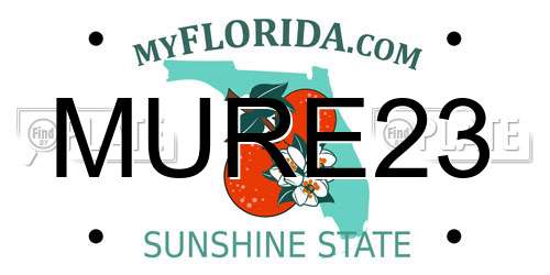 MURE23 Florida License Plate