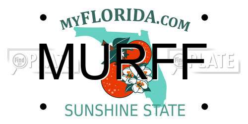 MURFF Florida License Plate