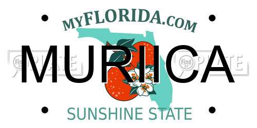 MURIICA Florida License Plate