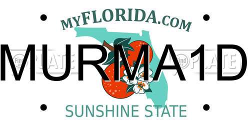 MURMA1D Florida License Plate