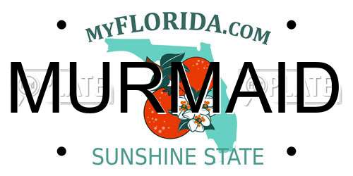 MURMAID Florida License Plate