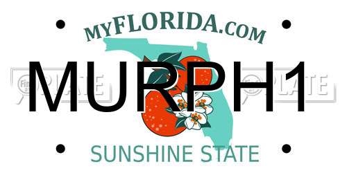 MURPH1 Florida License Plate