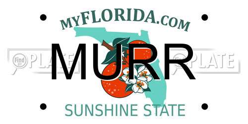 MURR Florida License Plate