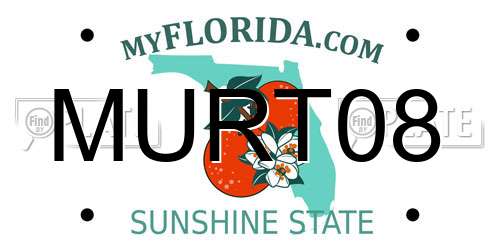 MURT08 Florida License Plate