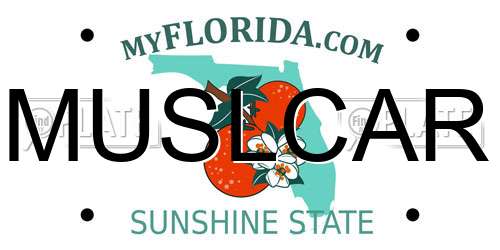 MUSLCAR Florida License Plate