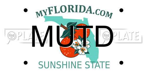 MUTD Florida License Plate