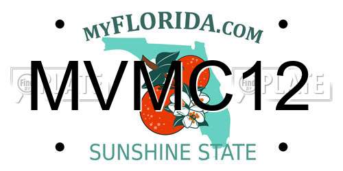MVMC12 Florida License Plate
