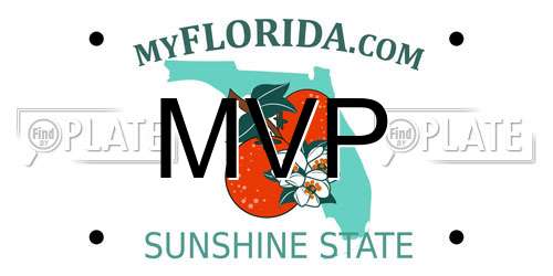 MVP Florida License Plate