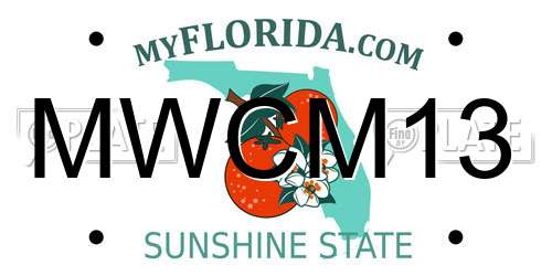 MWCM13 Florida License Plate