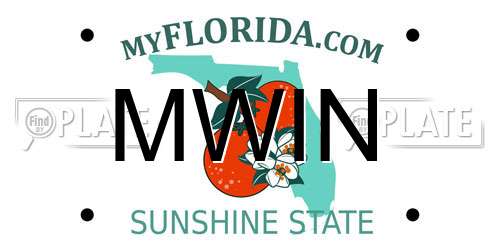 MWIN Florida License Plate