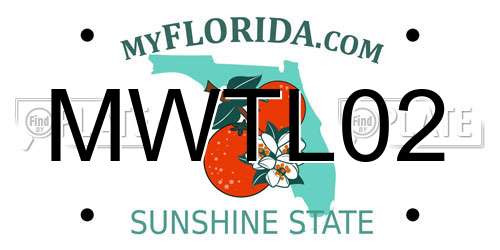 MWTL02 Florida License Plate