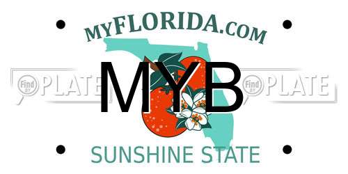 MYB Florida License Plate