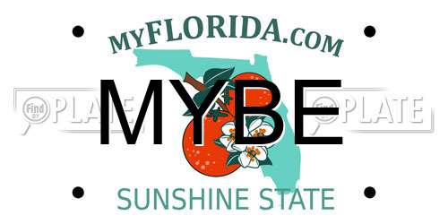 MYBE Florida License Plate