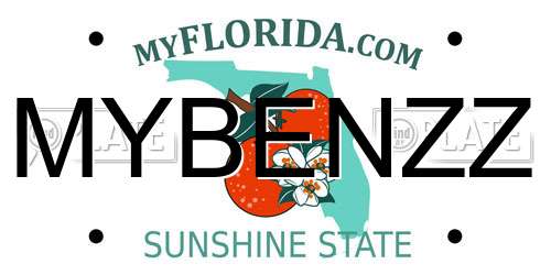 MYBENZZ Florida License Plate