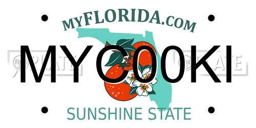 MYC00KI Florida License Plate