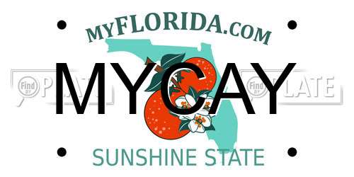 MYCAY Florida License Plate