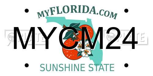 MYCM24 Florida License Plate