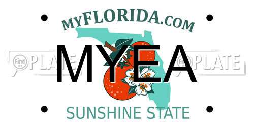 MYEA Florida License Plate