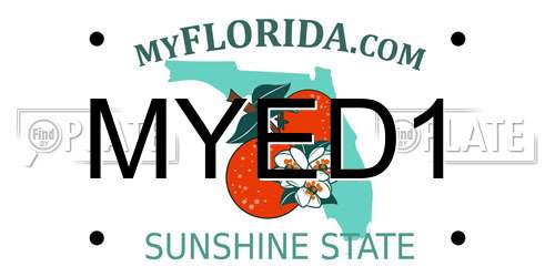 MYED1 Florida License Plate