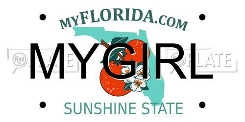 MYGIRL Florida License Plate