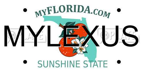 MYLEXUS Florida License Plate