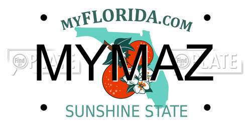 MYMAZ Florida License Plate