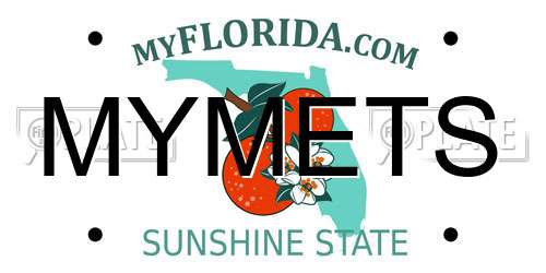 MYMETS Florida License Plate