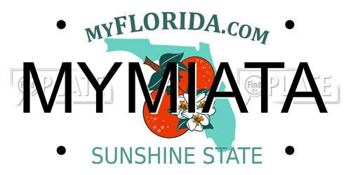 MYMIATA Florida License Plate