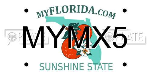 MYMX5 Florida License Plate