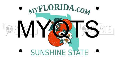 MYQTS Florida License Plate