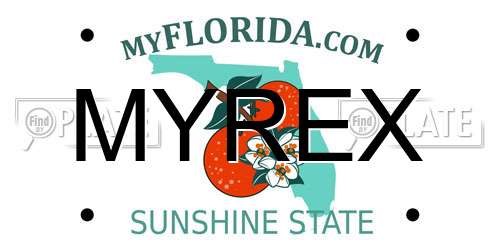 MYREX Florida License Plate