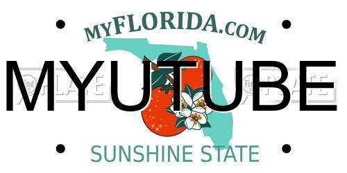 MYUTUBE Florida License Plate