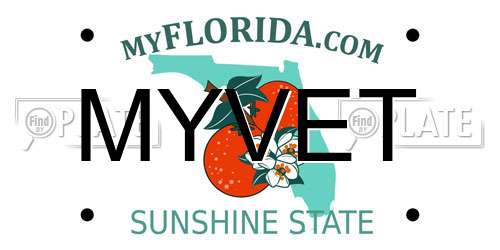 MYVET Florida License Plate
