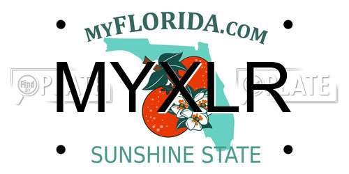 MYXLR Florida License Plate