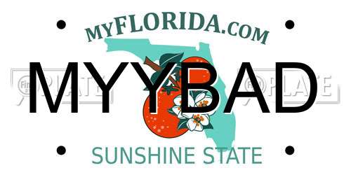 MYYBAD Florida License Plate