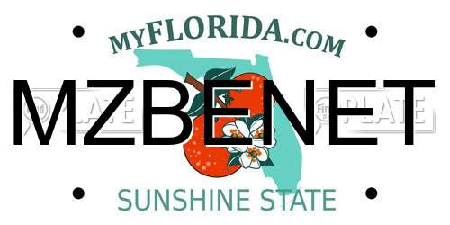 MZBENET Florida License Plate