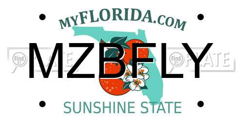 MZBFLY Florida License Plate