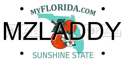 MZLADDY Florida License Plate