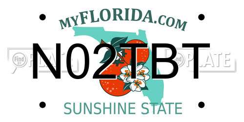 N02TBT Florida License Plate