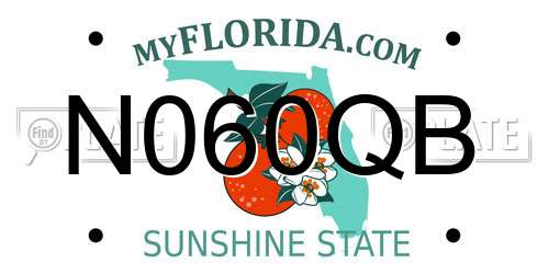 N060QB Florida License Plate