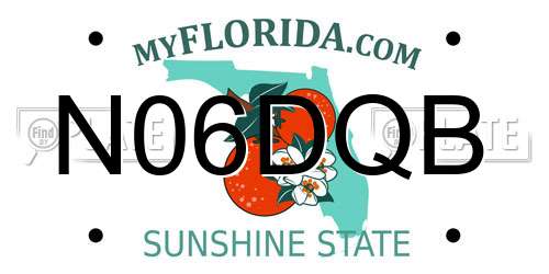 N06DQB Florida License Plate