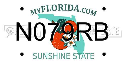 N079RB Florida License Plate