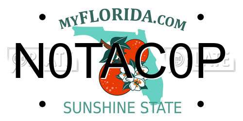 N0TAC0P Florida License Plate