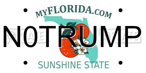 N0TRUMP Florida License Plate