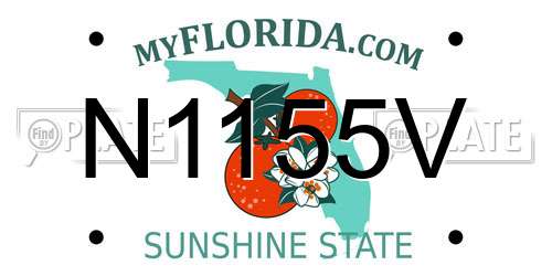 N1155V Florida License Plate