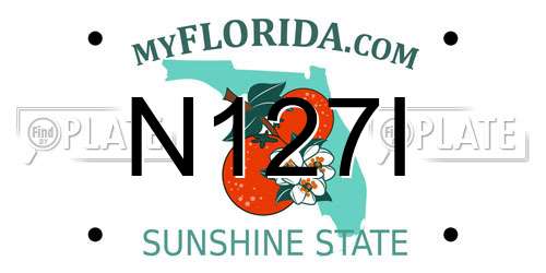 N127I Florida License Plate