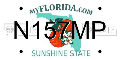 N157MP Florida License Plate